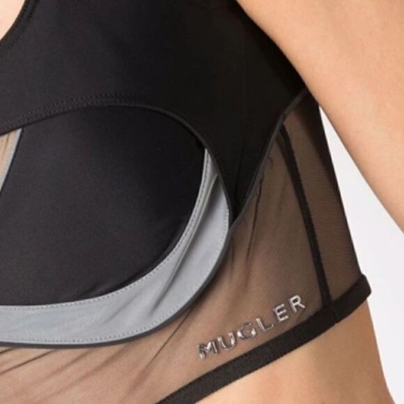 MUGLER panelled cut-out bralette size 40/L NWT $798 - Picture 10 of 11